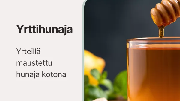 Yrttihunaja - Yrteillä maustettu hunaja kotona
